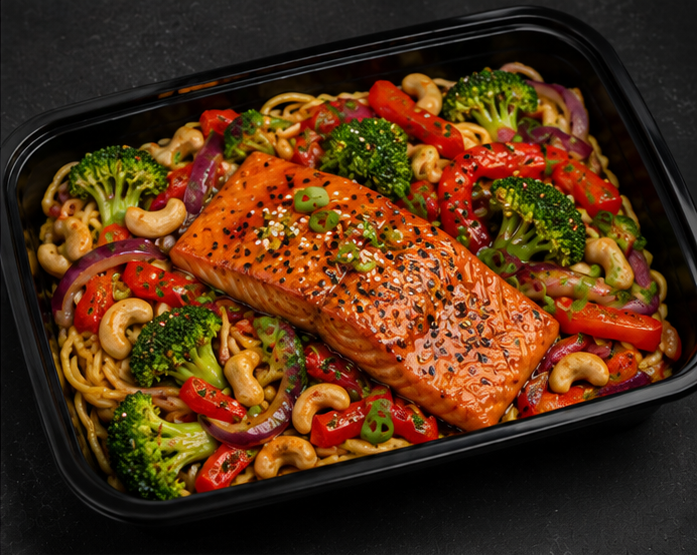 Maandag Meal 3 - Mango Chili Zalm Wok