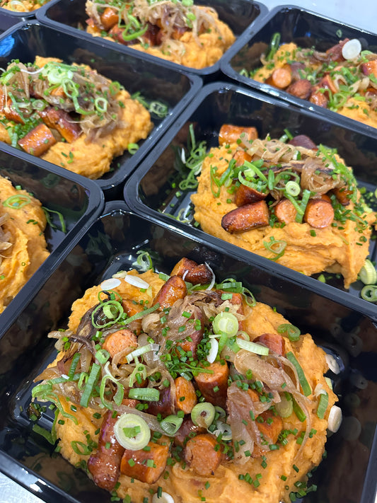 Maandag meal 4 - Kip Chipolata Sweet Potatopuree