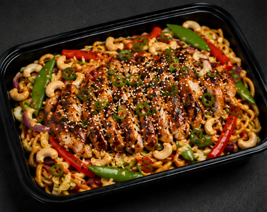 Maandag Meal 1 - Sticky Yakitori Chicken Noodles